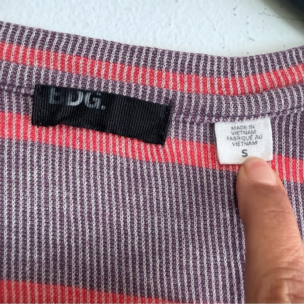 Vintage Y2K BDG Urban Outfitters Striped Long Sleeve V-Neck Knit - Picture 5 of 6